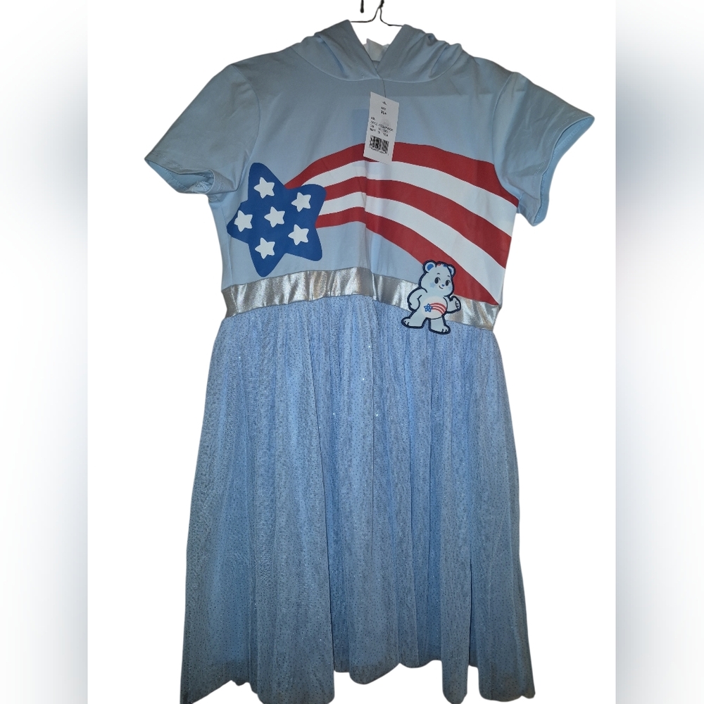 Care Bears Patriotic Dress XL+ Hooded Tulle Skirt